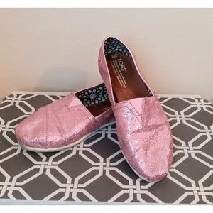 TOMS sparkle glitter shoes W9